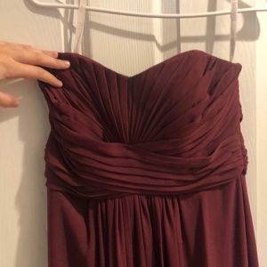 David’s bridal strapless dress